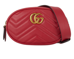 GG Marmont Belt , Leather, Red, 525040, 2*